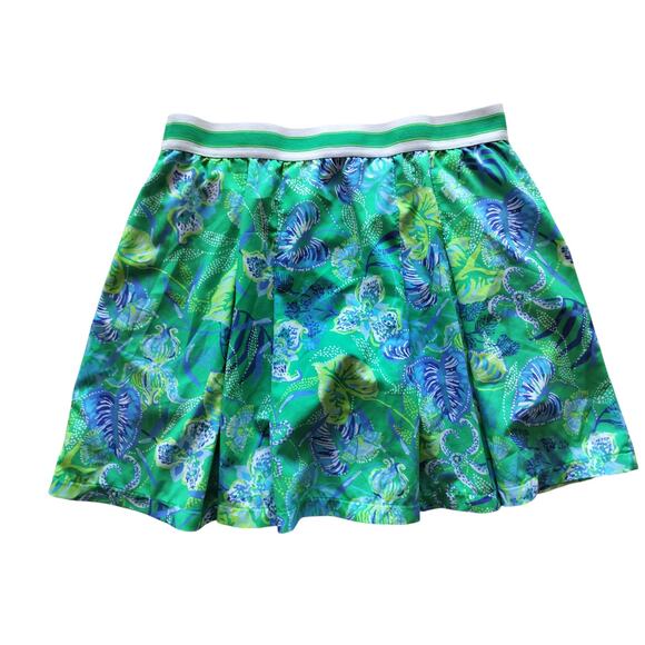 Lilly Pulitzer Women's Botanical Green Pleated Silvana Skirt Skort Size S - Picture 8 of 12